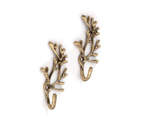 Doing Goods - Wandhaakjes Marie Coral 3x7cm set/2