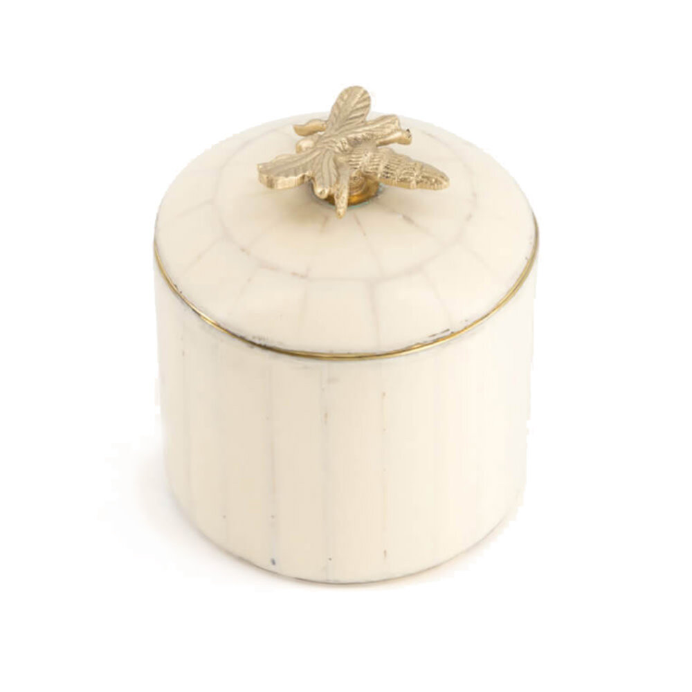 Doing Goods - Doosje Queen Bee Circus Wit Messing 9x11cm