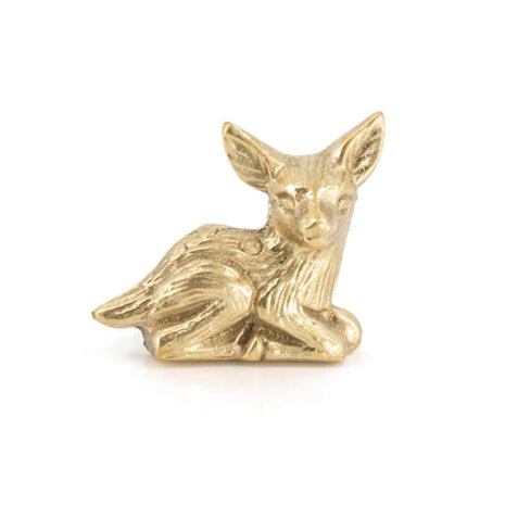 Doing Goods - Ladeknop Forest Fawn Links Messing 4x4cm Doing Goods - Ladeknop Forest Fawn Links Messing 4x4cm