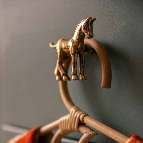 Doing Goods - Ladeknop Spirit Horse Messing 6x6cm links