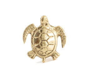 Doing Goods - Ladeknop Tommy Schildpad Messing 4x6cm Doing Goods - Ladeknop Tommy Schildpad Messing 4x6cm