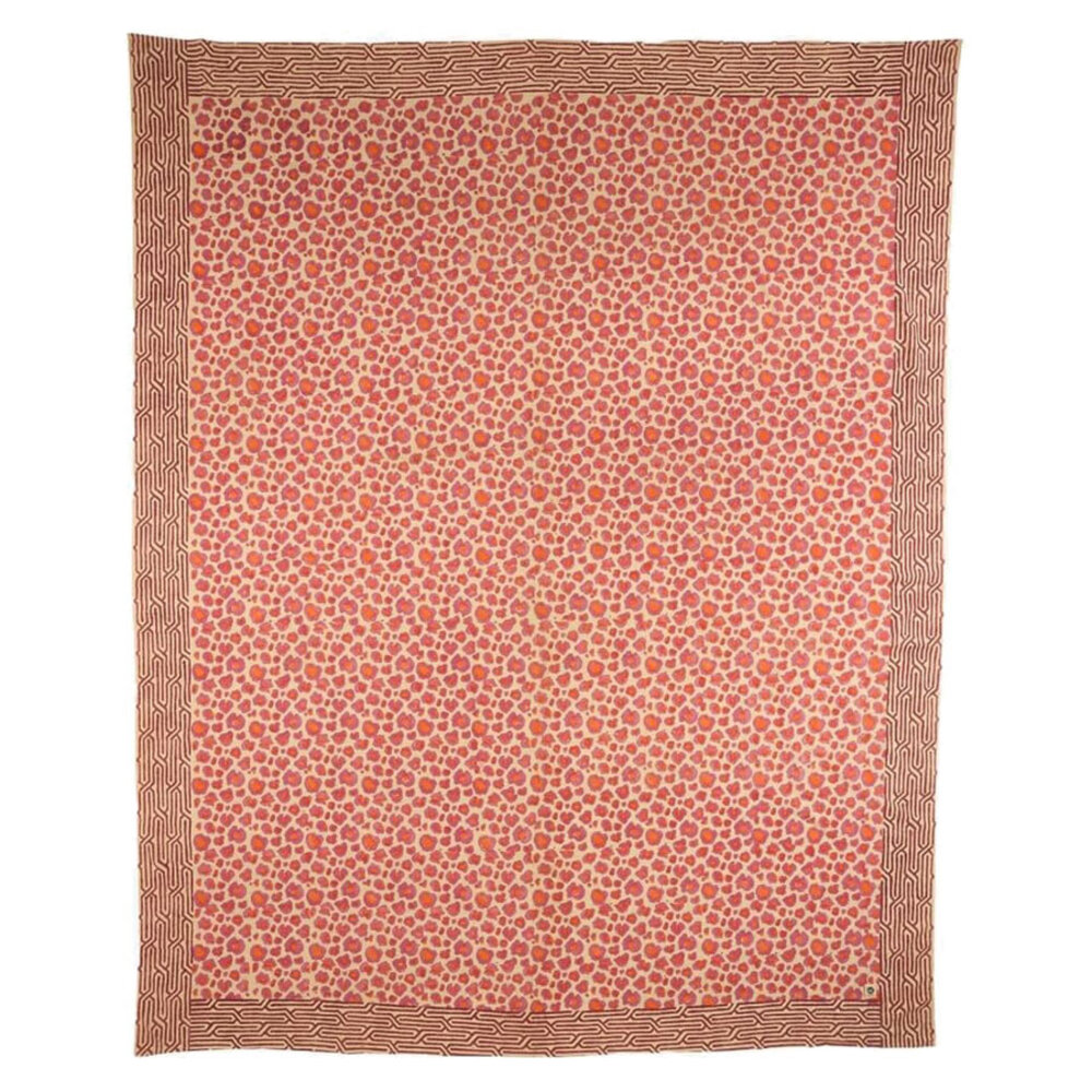 Doing Goods - Plaid & Kleed Leopard Roze Katoen XL 220x280cm met draagtas Doing Goods - Plaid & Kleed Leopard Roze Katoen XL 220x280cm met draagtas