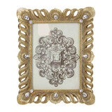 Melting Pot - Fotolijst Diamant Veren Goud 19x24cm foto 13x18cm Melting Pot - Fotolijst Diamant Veren Goud 19x24cm foto 13x18cm