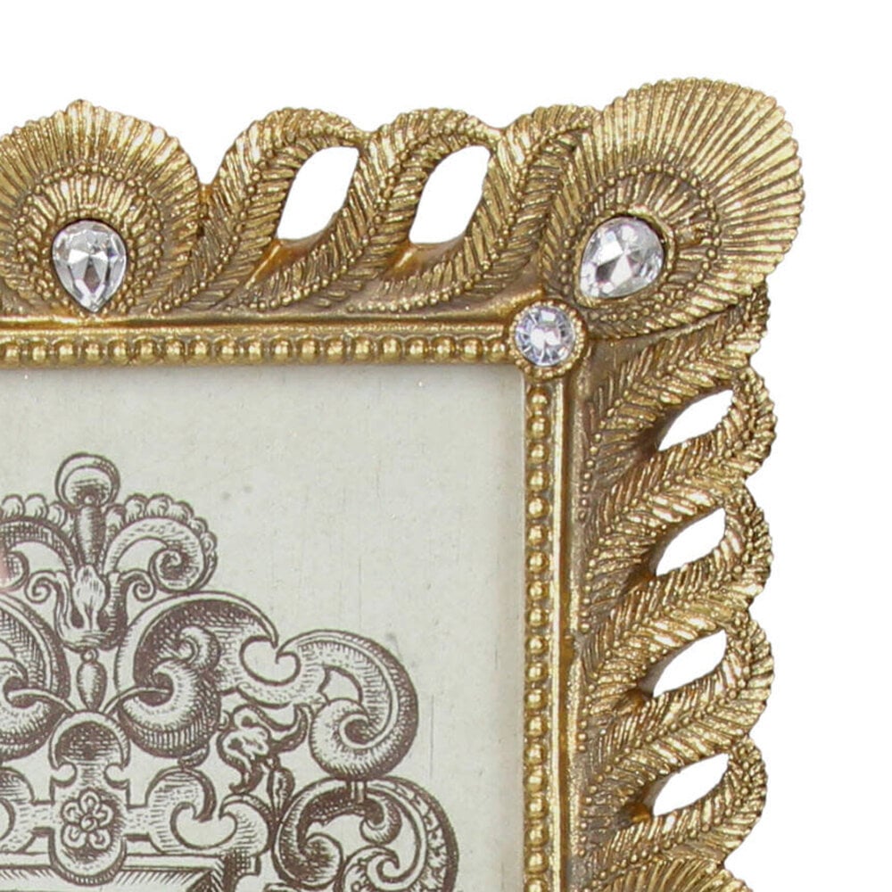 Melting Pot - Fotolijst Diamant Veren Goud 19x24cm foto 13x18cm