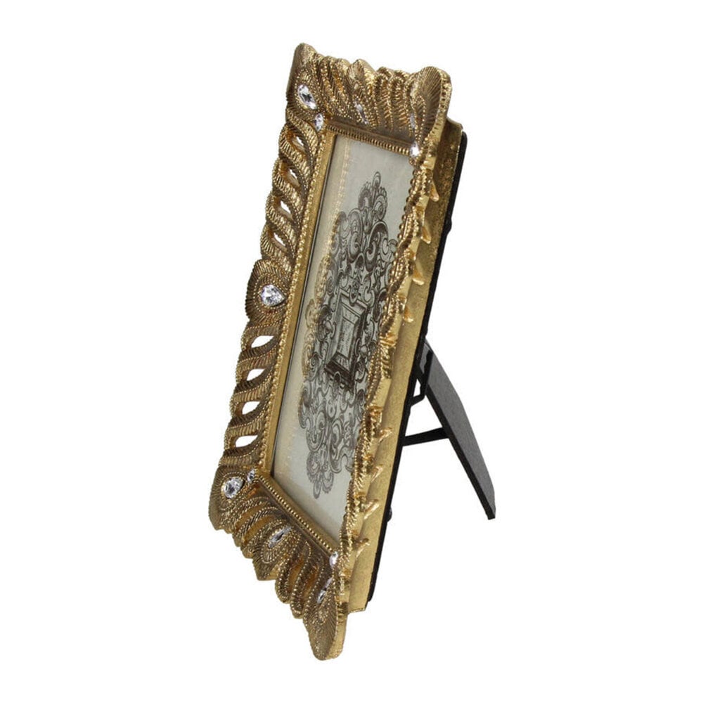 Melting Pot - Fotolijst Diamant Veren Goud 19x24cm foto 13x18cm