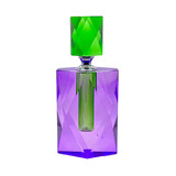 Colmore - Parfumfles Votief Groen Paars Kristal Glas 8x15x5cm Colmore - Parfumfles Votief Groen Paars Kristal Glas 8x15x5cm