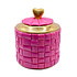 Doosje Hart Roze Geblokt Messing 10x12cm Doosje Hart Roze Geblokt Messing 10x12cm