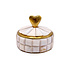 Doosje Hart Wit Geblokt Messing 7x7cm Doosje Hart Wit Geblokt Messing 7x7cm
