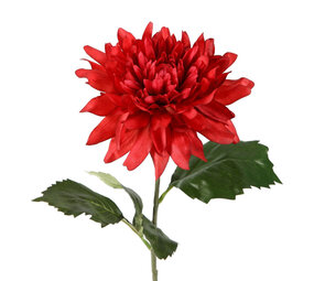 Melting Pot - Kunstbloem Giant Dahlia Rood op Steel 69cm Melting Pot - Kunstbloem Giant Dahlia Rood op Steel 69cm