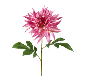 Melting Pot - Kunstbloem Dahlia Fuchsia Flame Steel 73cm Melting Pot - Kunstbloem Dahlia Fuchsia Flame Steel 73cm