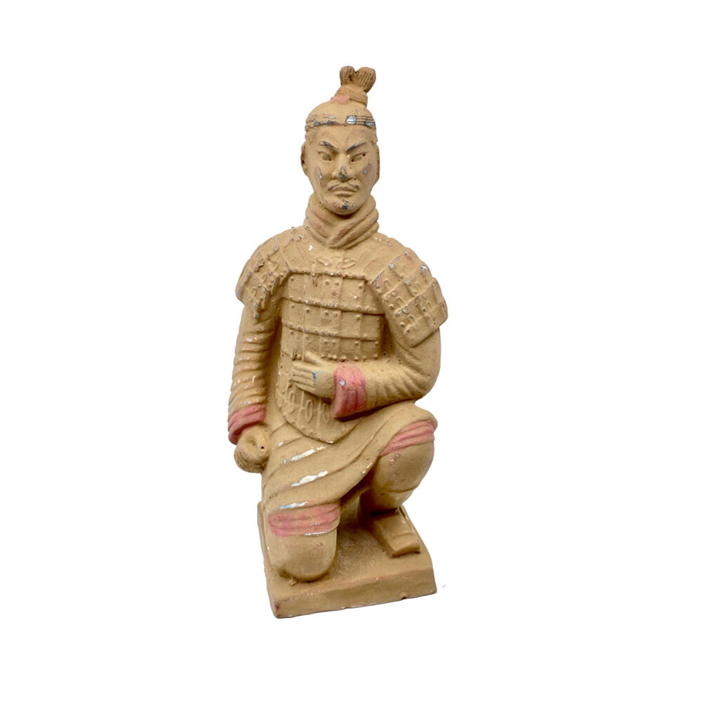 Melting Pot - Beeld Chinese Soldaat Knielend Terracotta 11x30cm