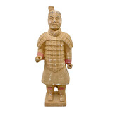 Melting Pot - Beeld Chinese Soldaat Staand Knot Terracotta 15x42cm Melting Pot - Beeld Chinese Soldaat Staand Knot Terracotta 15x42cm