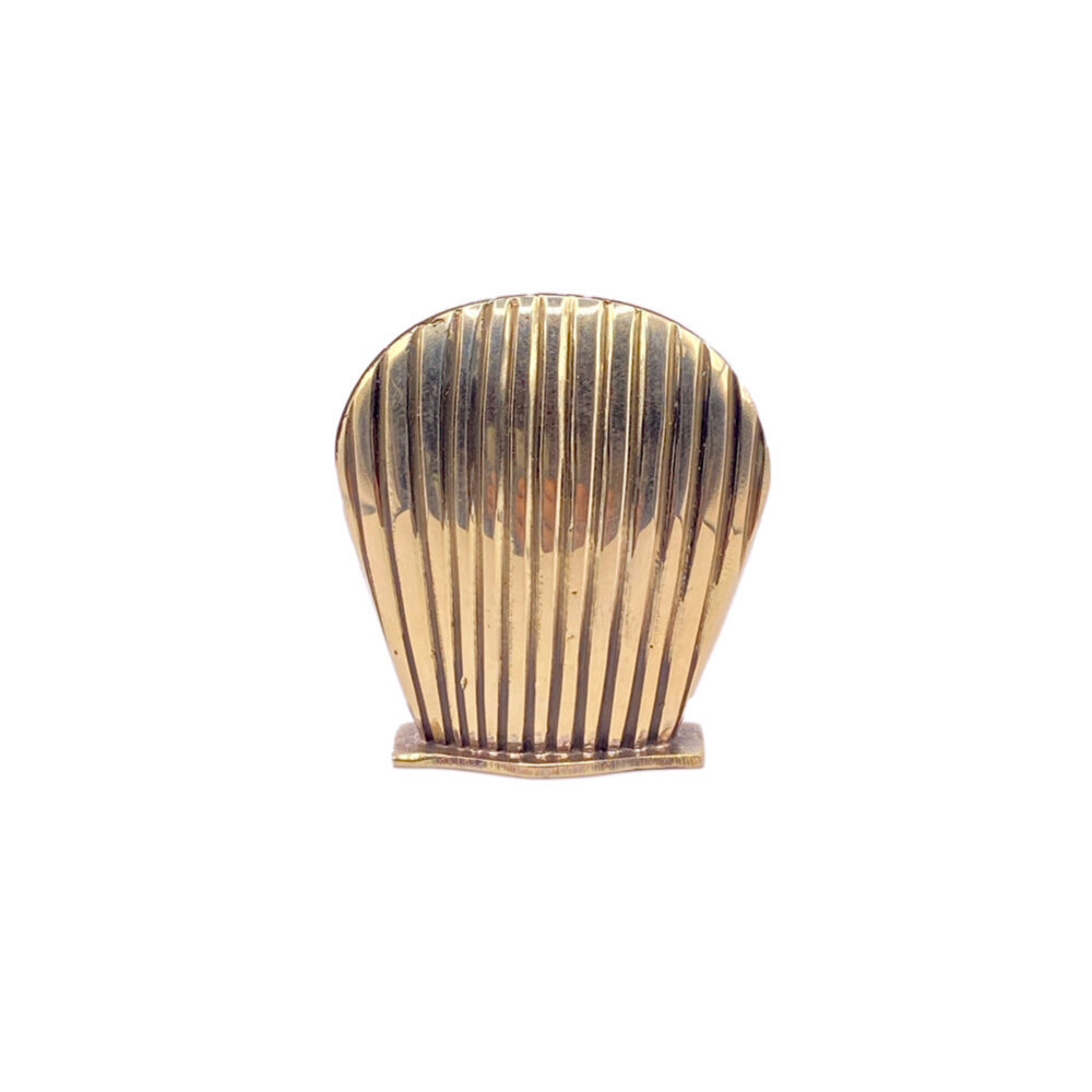 Melting Pot - Kaart & Fotohouder Schelp Messing 6x7cm Melting Pot - Kaart & Fotohouder Schelp Messing 6x7cm