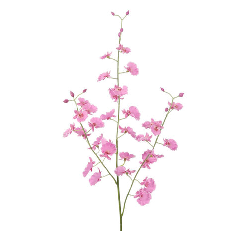 Melting Pot - Kunstbloem Orchidee Roze Dancing Tak 80cm Melting Pot - Kunstbloem Orchidee Roze Dancing Tak 80cm