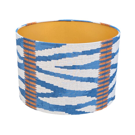 Melting Pot - Lampenkap Wilder Blauw Beige 30x20cm Melting Pot - Lampenkap Wilder Blauw Beige 30x20cm