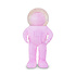 Beeldje Astronaut met Sneeuwbol Roze 9x18cm
