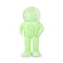 Beeldje Astronaut met Sneeuwbol Groen 9x18cm