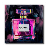 Melting Pot - Schilderij Parfum Fles Neon Canvas 60x60cm Melting Pot - Schilderij Parfum Fles Neon Canvas 60x60cm