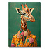 Schilderij Bonte Giraf Bloemen Canvas 50x70cm Schilderij Bonte Giraf Bloemen Canvas 50x70cm
