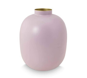 Pip Studio - Vaas Bol Mat Lila Metaal 25x32cm