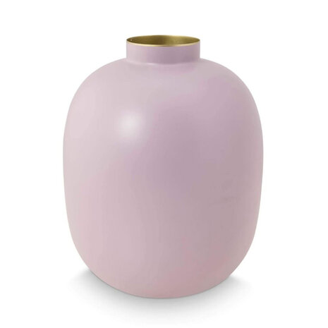 Pip Studio - Vaas Bol Mat Lila Metaal 25x32cm Pip Studio - Vaas Bol Mat Lila Metaal 25x32cm