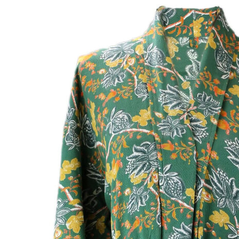 Imbarro - Kimono Royal Colette Groen Viscose one-size Imbarro - Kimono Royal Colette Groen Viscose one-size