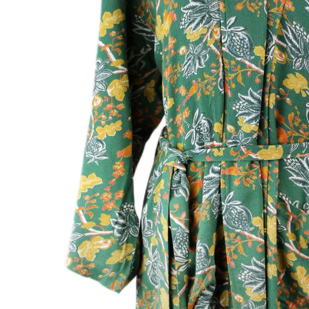 Imbarro - Kimono Royal Colette Groen Viscose one-size Imbarro - Kimono Royal Colette Groen Viscose one-size