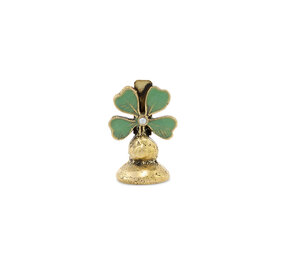 Doing Goods - Kaart & Foto Houder Lucky Clover Messing 3x4cm