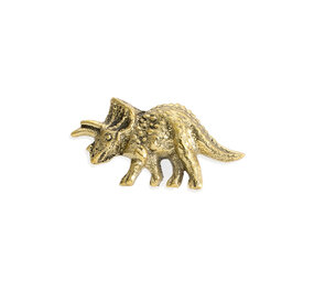 Doing Goods - Ladeknop Dino Triceratop Messing 6x4x7cm Doing Goods - Ladeknop Dino Triceratop Messing 6x4x7cm