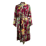Imbarro - Kimono Romee Donker Rood Viscose One-Size Imbarro - Kimono Romee Donker Rood Viscose One-Size
