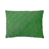 Imbarro - Sierkussen Zaya Groen Gestikt Velours 50x35cm