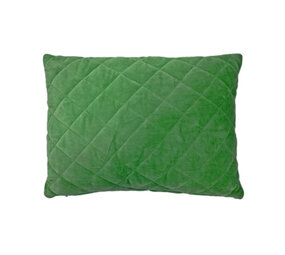 Imbarro - Sierkussen Zaya Groen Gestikt Velours 50x35cm Imbarro - Sierkussen Zaya Groen Gestikt Velours 50x35cm