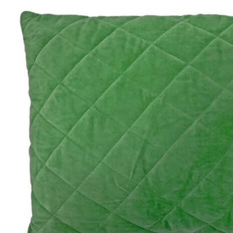 Imbarro - Sierkussen Zaya Groen Gestikt Velours 50x35cm Imbarro - Sierkussen Zaya Groen Gestikt Velours 50x35cm