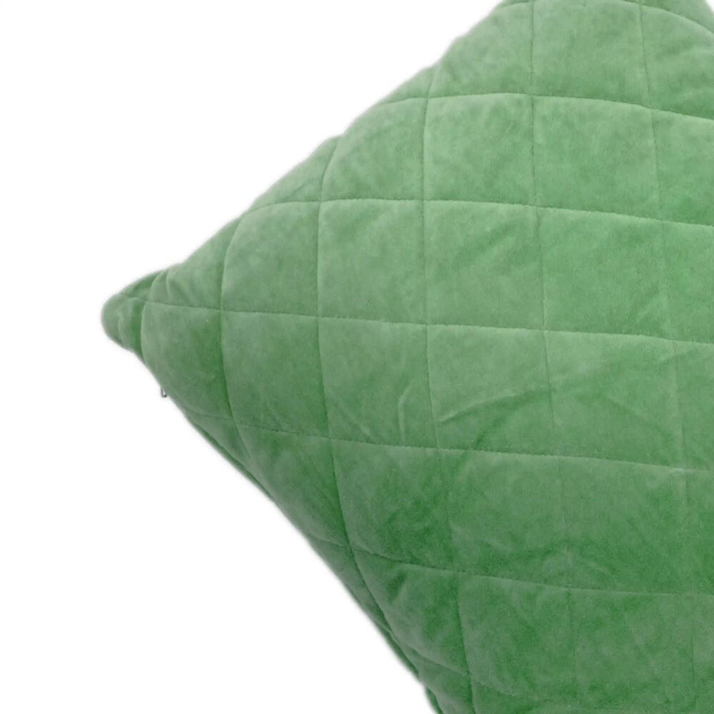 Imbarro - Sierkussen Zaya Groen Gestikt Velours 50x35cm Imbarro - Sierkussen Zaya Groen Gestikt Velours 50x35cm