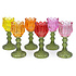 Waxinehouder Tulp Groen Mix Glas 8x18cm in 6 kleuren Waxinehouder Tulp Groen Mix Glas 8x18cm in 6 kleuren