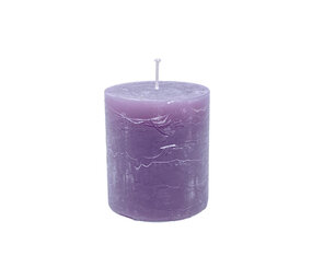 Branded By - Stomp Kaars Aubergine 7x8cm Parafine 40 Branduur Branded By - Stomp Kaars Aubergine 7x8cm Parafine 40 Branduur
