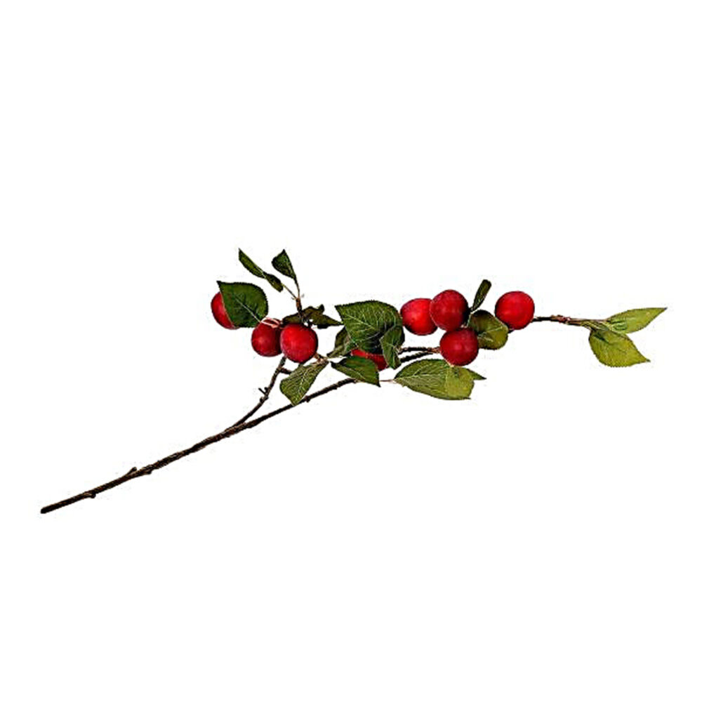 Melting Pot - Kunstbloem Reine Claude Bessen Rood Tak 71cm Melting Pot - Kunstbloem Reine Claude Bessen Rood Tak 71cm