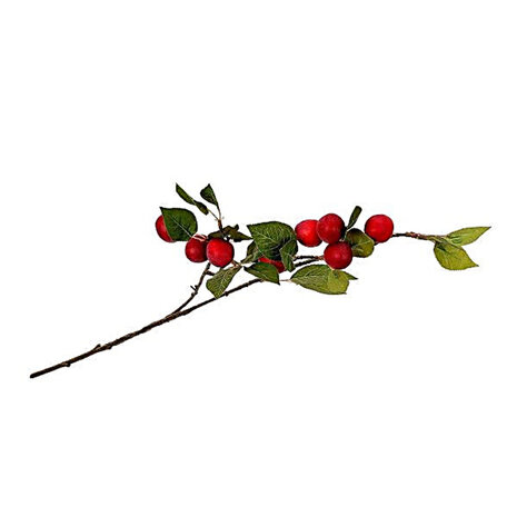 Melting Pot - Kunstbloem Reine Claude Bessen Rood Tak 71cm Melting Pot - Kunstbloem Reine Claude Bessen Rood Tak 71cm