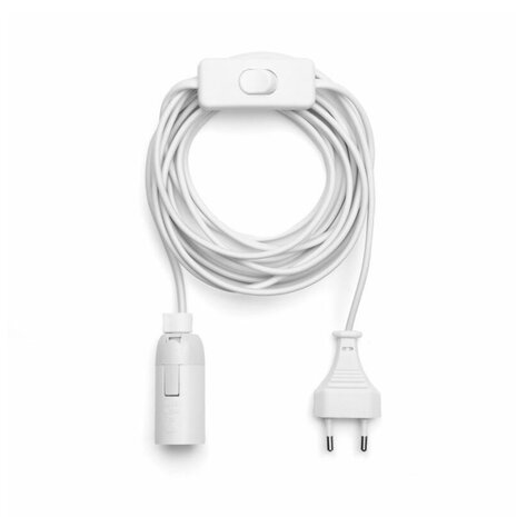 Melting Pot - Pendel Lichtsnoer Wit met Kleine Fitting 3.5m Melting Pot - Pendel Lichtsnoer Wit met Kleine Fitting 3.5m