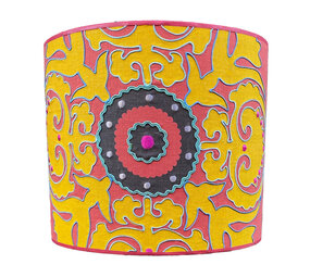 Melting Pot - Lampenkap Terra-Geel-Multicolor 40x35cm bies en reliëf Melting Pot - Lampenkap Terra-Geel-Multicolor 40x35cm bies en reliëf