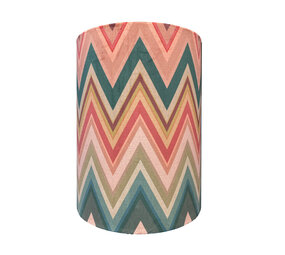 Colmore - Lampenkap Zigzag Roze Groen Multicolor 30x40cm Colmore - Lampenkap Zigzag Roze Groen Multicolor 30x40cm