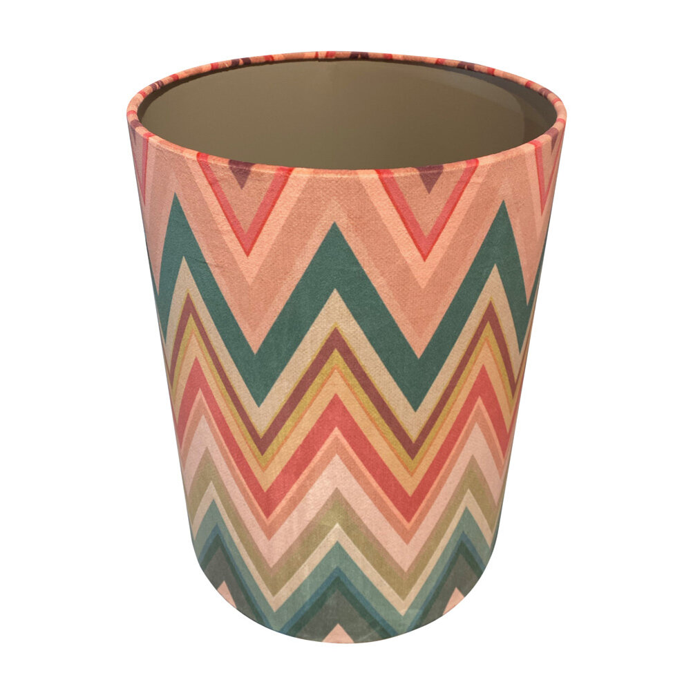 Colmore - Lampenkap Zigzag Roze Groen Multicolor 30x40cm Colmore - Lampenkap Zigzag Roze Groen Multicolor 30x40cm