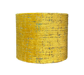 Colmore - Lampenkap Geel-Goud Turquoise Fluweel 30x25cm