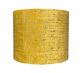 Colmore - Lampenkap Geel-Goud Turquoise Fluweel 40x33cm