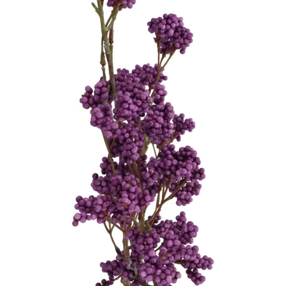 Melting Pot - Kunstbloem Tak met Bessen Paars 108cm Melting Pot - Kunstbloem Tak met Bessen Paars 108cm