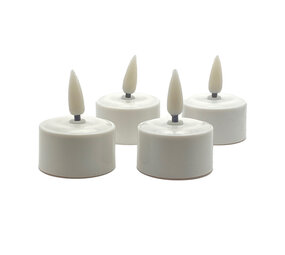 Melting Pot - LED Theelichtjes Wit set van 4 oplaadbaar Melting Pot - LED Theelichtjes Wit set van 4 oplaadbaar