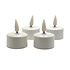 LED Theelichtjes Wit set van 4 oplaadbaar LED Theelichtjes Wit set van 4 oplaadbaar