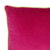 Mars & More - Fluweelzacht Sierkussen in Fuchsia Roze 45x45cm met Gouden Kabelbies Mars & More - Fluweelzacht Sierkussen in Fuchsia Roze 45x45cm met Gouden Kabelbies