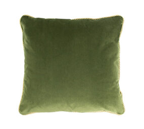 Mars & More - Sierkussen Appel Groen Fluweel 45x45cm gouden bies Mars & More - Sierkussen Appel Groen Fluweel 45x45cm gouden bies