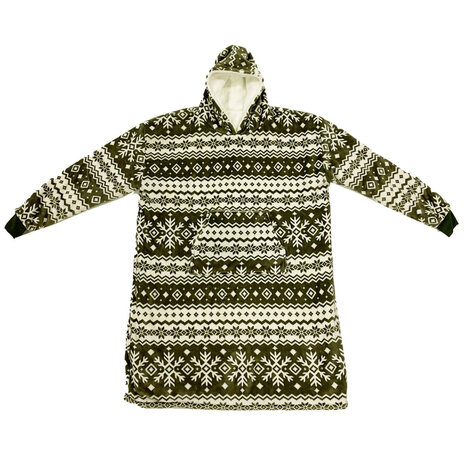 Melting Pot - Huis Onesie Sven Martini Olijf Groen 70x110cm unisex Melting Pot - Huis Onesie Sven Martini Olijf Groen 70x110cm unisex
